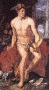 Hendrick Goltzius Mercury as personification of painting oil painting reproduction
